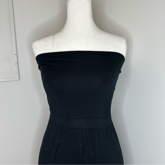 Soma Fold over Multi-Way bandeau Maxi Dress Black maxi skirt size small - Picture 7 of 9